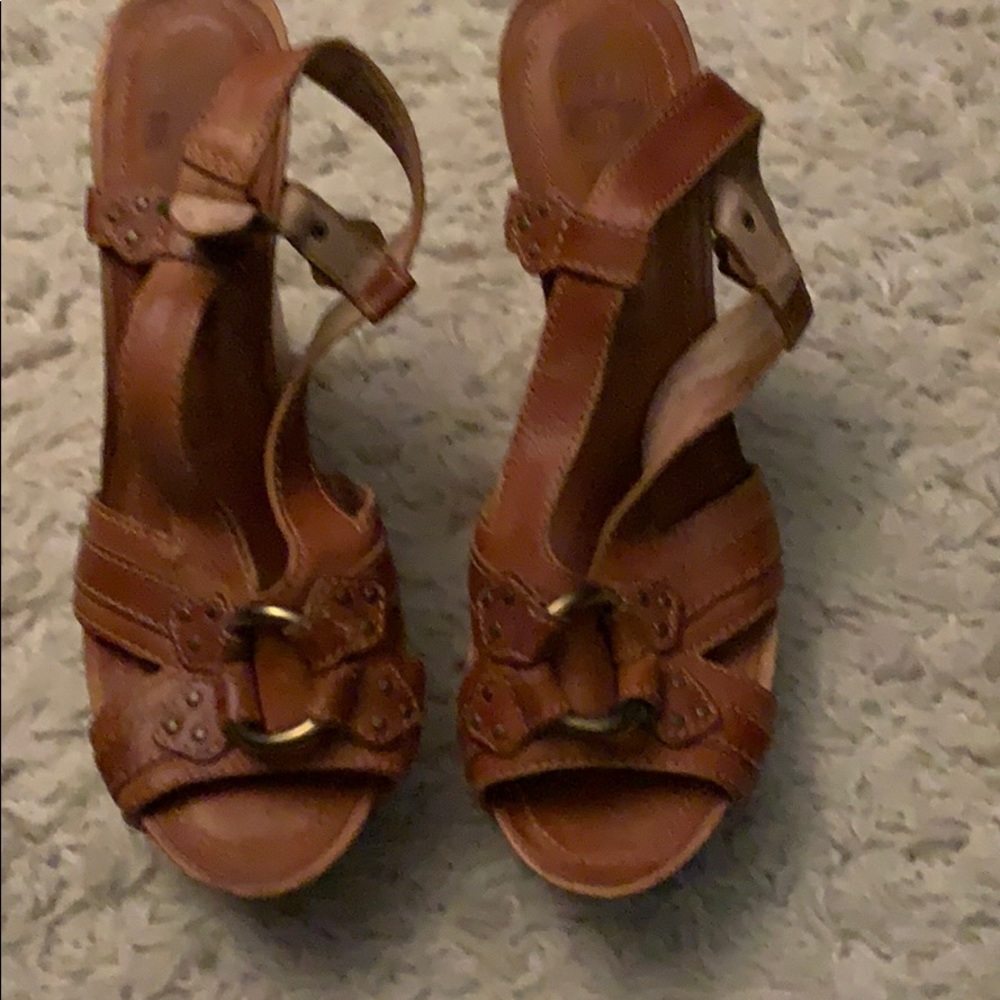 Frye wedge sandals